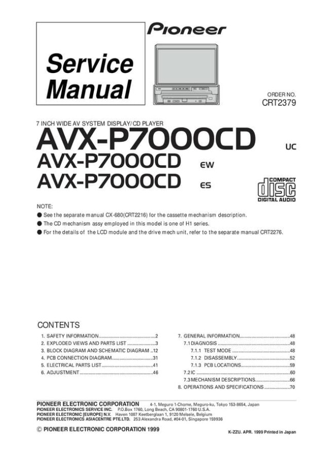 AVX-P7000CD, CX-680_CRT2379_CRT2216_CRT2276